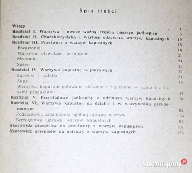 Warzywa kapustne w naszym jadłospisie Bohdan Rok wydania 1989