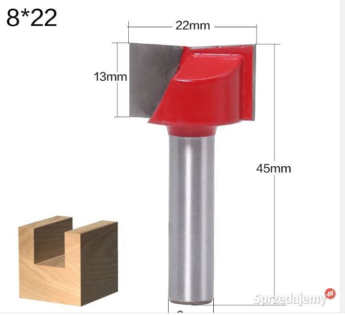Frez do planowania 22 mm 8mm do drewna węglik podkarpackie Kulno