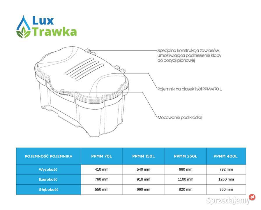 Pojemniki na piasek i sól PPM PPMM Pozostałe Mszana Dolna