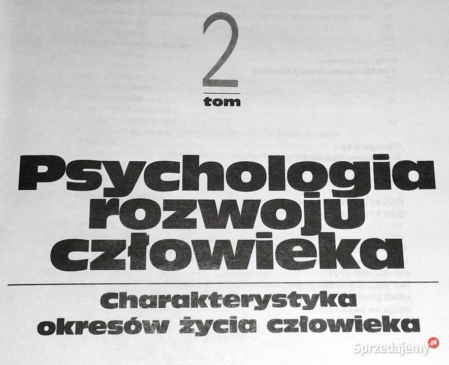 Psychologia rozwoju człowieka Tom 2 B