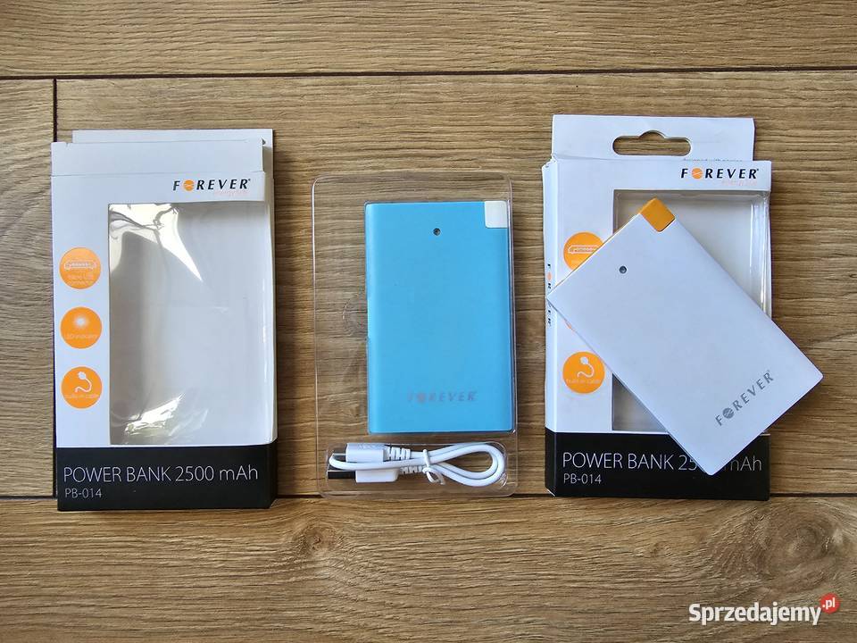 Power bank Forever 2500mAh dwa kolory kompaktowy mazowieckie Warszawa
