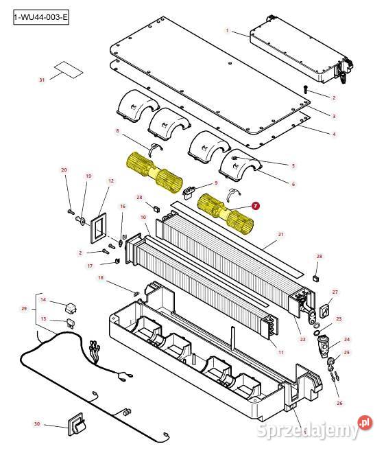 Dmuchawa nawiewu Massey Ferguson ACW0216880 podlaskie Białystok