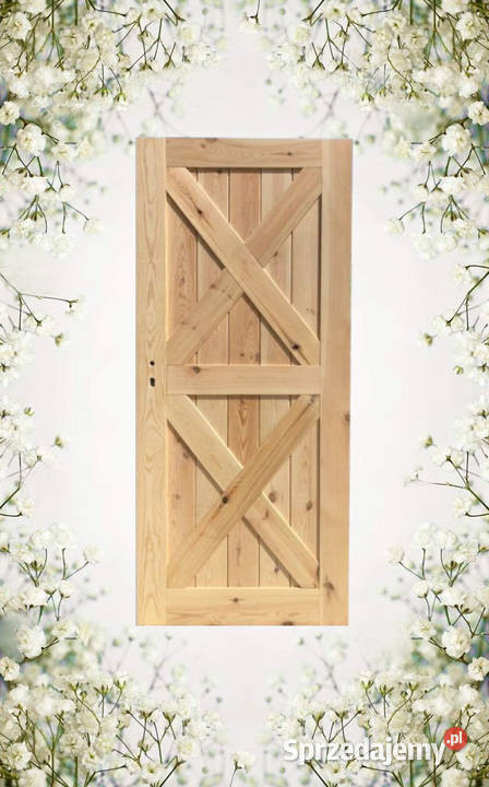 Drzwi Zewnętrzne Drewniane Wejściowe ZADZWOŃ sprzedam
