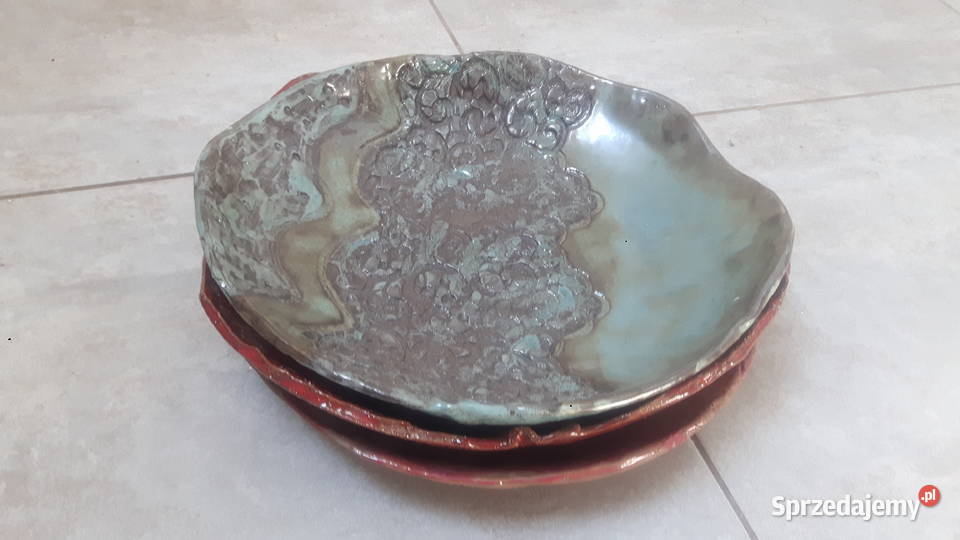 Zestaw misek ceramicznych ręcznie wykonanych Antyki, Sztuka, Kolekcje Otwock