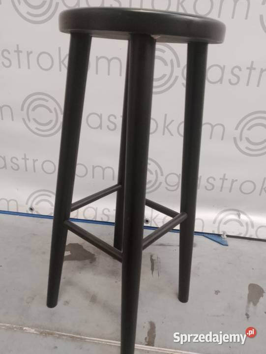 TABORET BAROWY HOKER 70 BUKOWY CZARNY Wrocław sprzedam