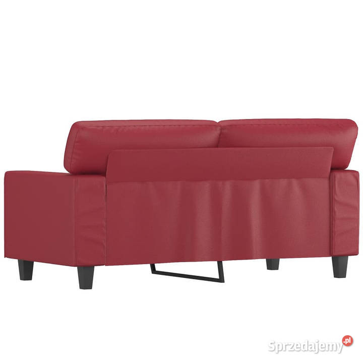 2osobowa sofa winna czerwień 120 sztuczna skóra mazowieckie Warszawa