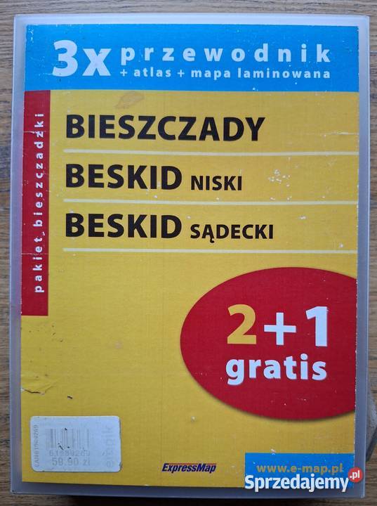 Bieszczady Beskid Niski Beskid Sądecki 21 ISBN 9788360120767 Mapy i przewodniki Kraków