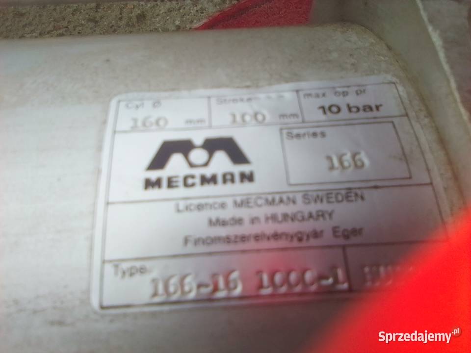 Siłownik pneumatyczny meckman Produkcja Mielec