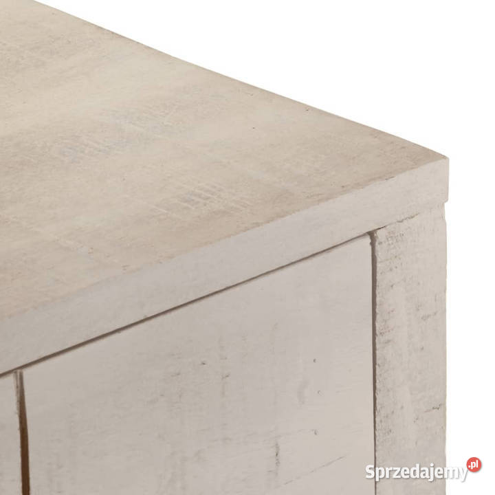 Stolik konsolowy biały 110x35x75 lite drewno Warszawa