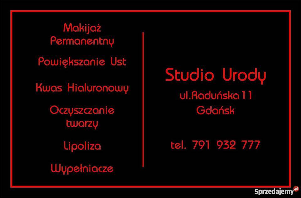 Powiększanie i modelowanie ust kwasem Ha Gdańsk