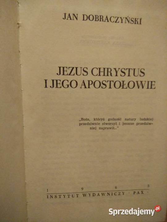 Jezus Chrystus i jego apostołowie książka Warszawa