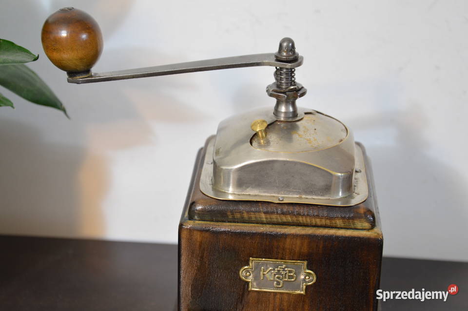 drewniany MŁYNEK dekoracyjny stary do kawy Antyki śląskie Jastrzębie-Zdrój