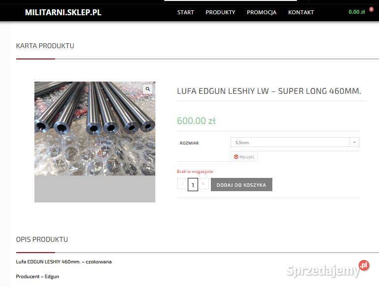 Lufa LW 55 46 do Reximex RP Edgun Leshiy I super Płock