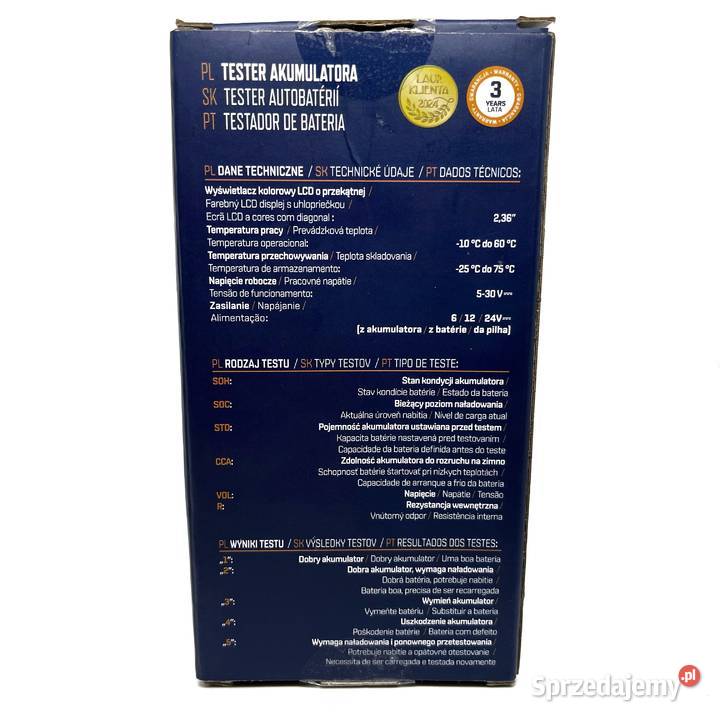 Niteo Tester Akumulatora CE120355 Elbląg