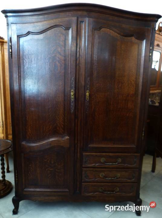 Dębowa ciemna szafa ludwikowskasklep Dąbrowa Dąbrowa Górnicza