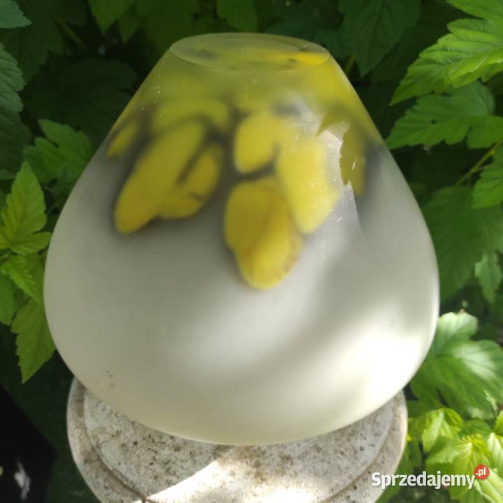 MAKORA KROSNO WAZON UNIKAT SZKŁO ARTYSTYCZNE łódzkie Pabianice