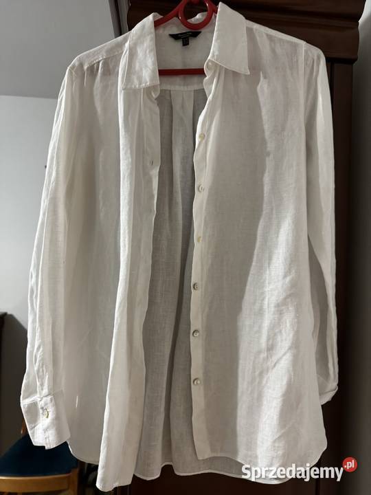 Koszula damska XS biała Massimo Dutti len 100 śląskie Częstochowa