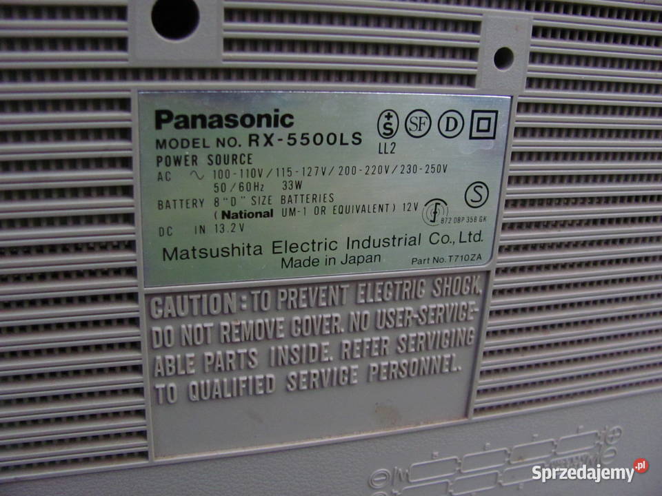 Radio radiomagnetofon przenośny Panasonic RX5500 sprzedam