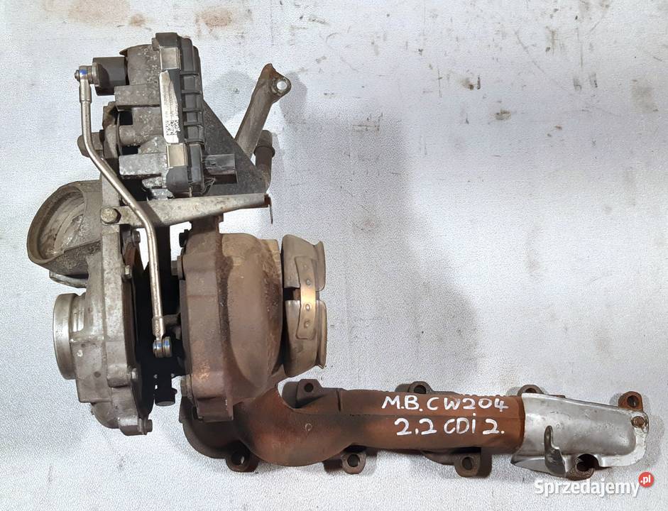 TURBOSPREŻARKA TURBINA MERCEDES W204 W211 22 CDI turbosprężarki Mielęcin