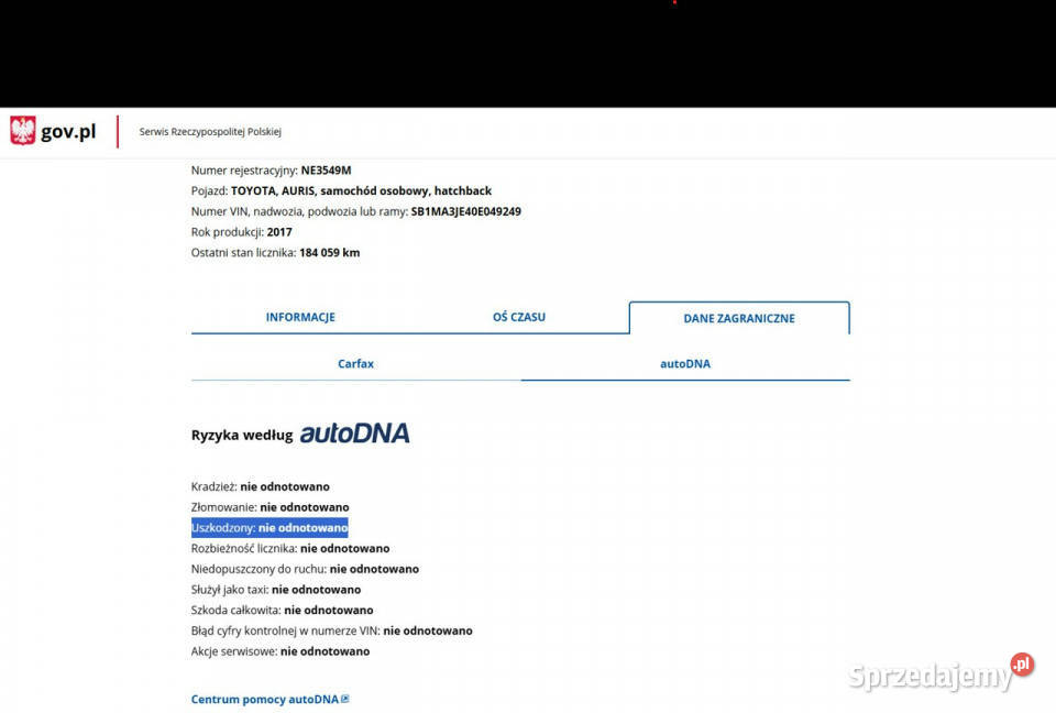 Toyota Auris Benzyna Zarejestrowany Ubezpieczony Rok produkcji 2017 Elbląg sprzedam