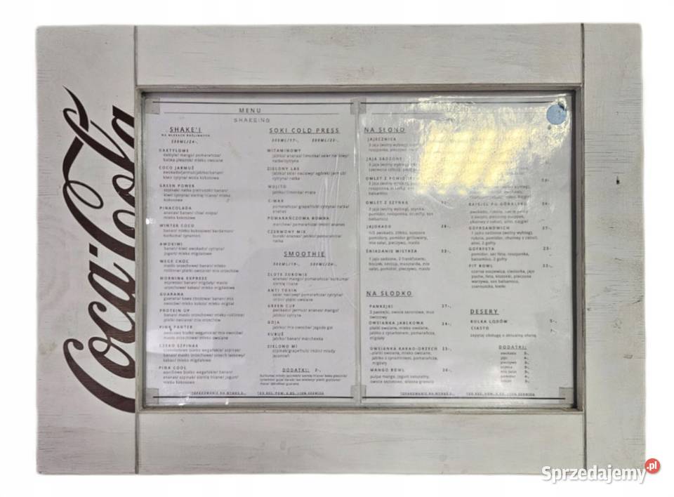 Gruba DREWNIANA antyrama NA MENU 60x42 Góra sprzedam
