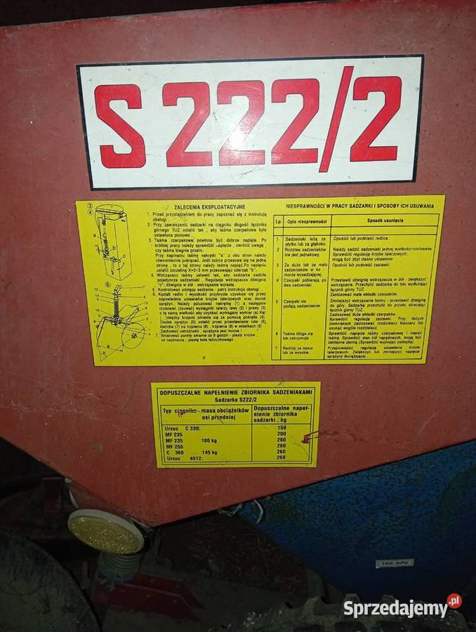 Sadzarka Agromet s2222 kujawsko-pomorskie