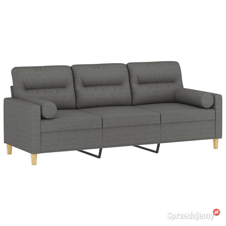 3osobowa sofa z poduszkami ciemnoszara 180 Warszawa sprzedam