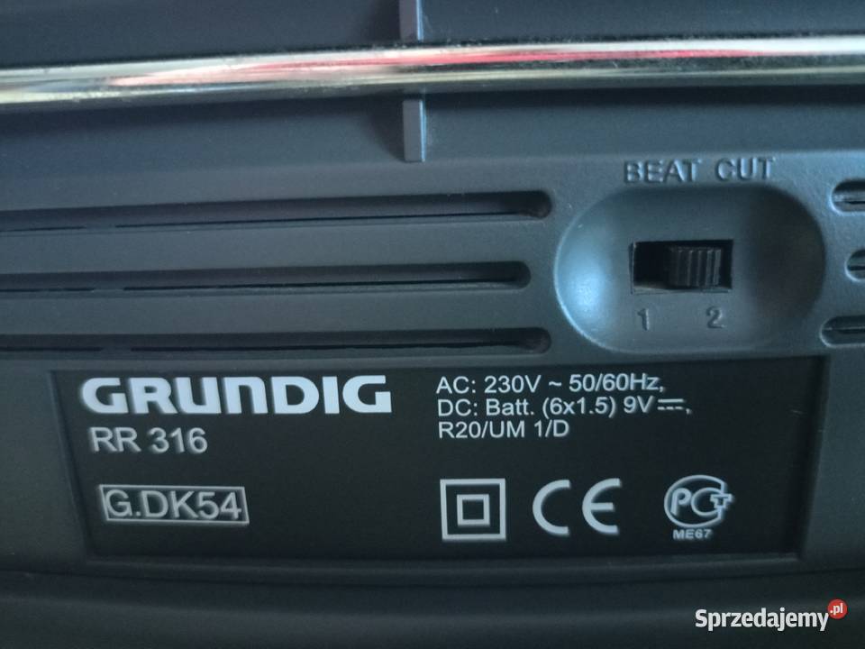 Radiomagnetofon GRUNDIG RR316 wielkopolskie Drawski Młyn