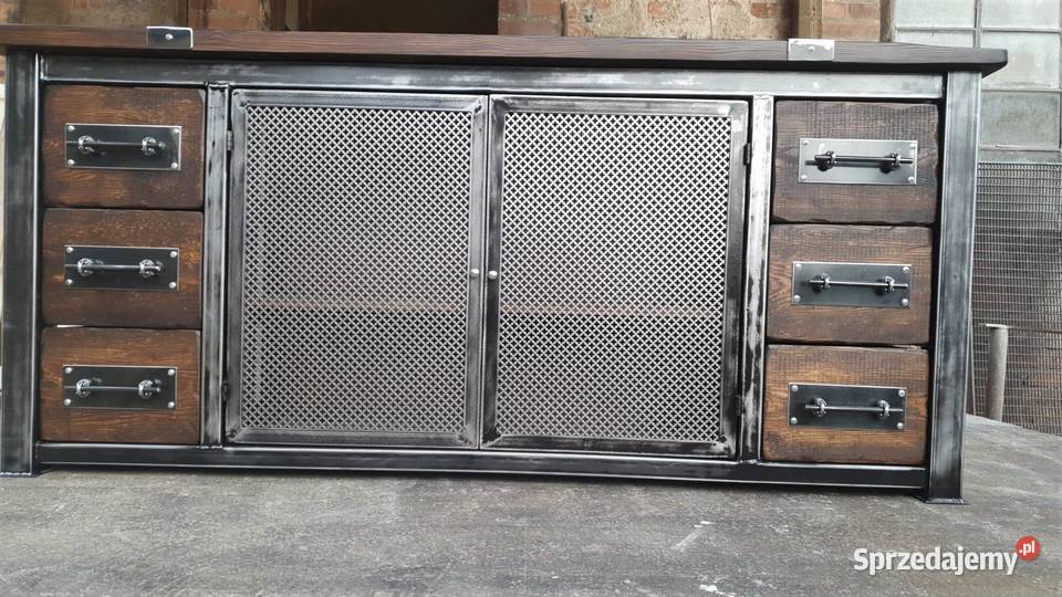 Industrialna komoda TV szafka loft Warszawa