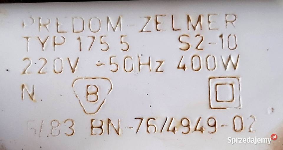 Oryginalny Popychacz ZELMER PREDOM Typ 175 1755 sprzedam