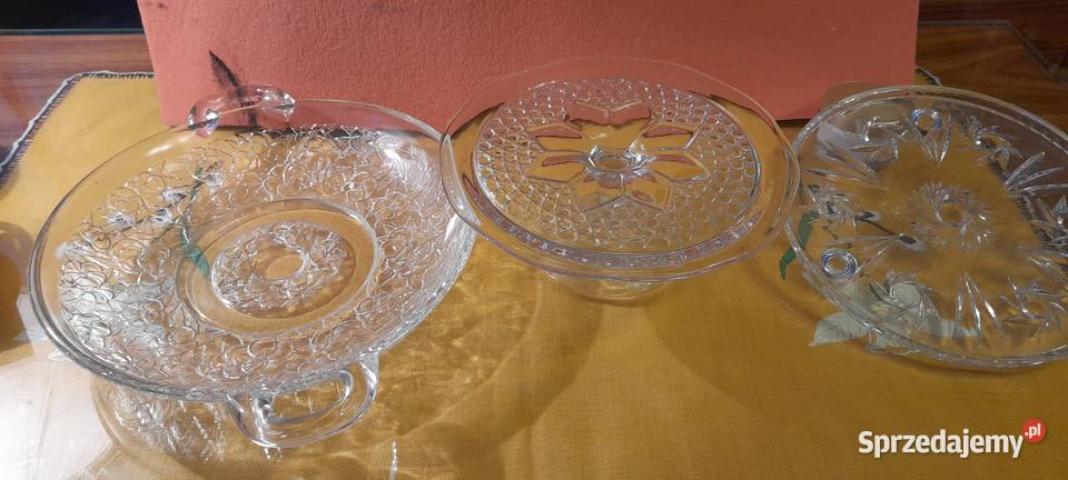 Patery szklane użytkowe i dekoracyjne przezroczysty Ceramika i szkło Warszawa