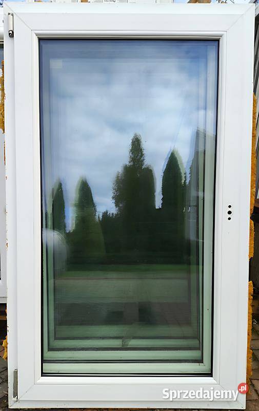 okna pcv 87x144 typowe 90x150 używane okno lewe