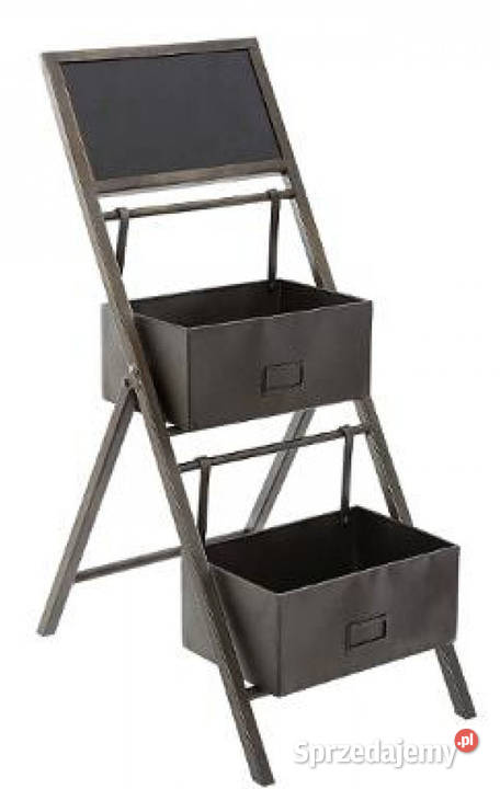 Kwietnik metalowy rozkładany z tablicą piętrowy Kanie