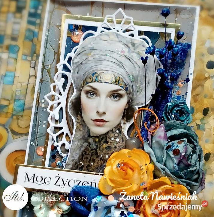 Kartka hand made kobiety Mszana Dolna sprzedam