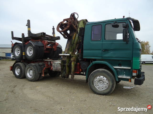 SCANIA 143E 420 6x4 wózek do dłużycy do drewna 890000km