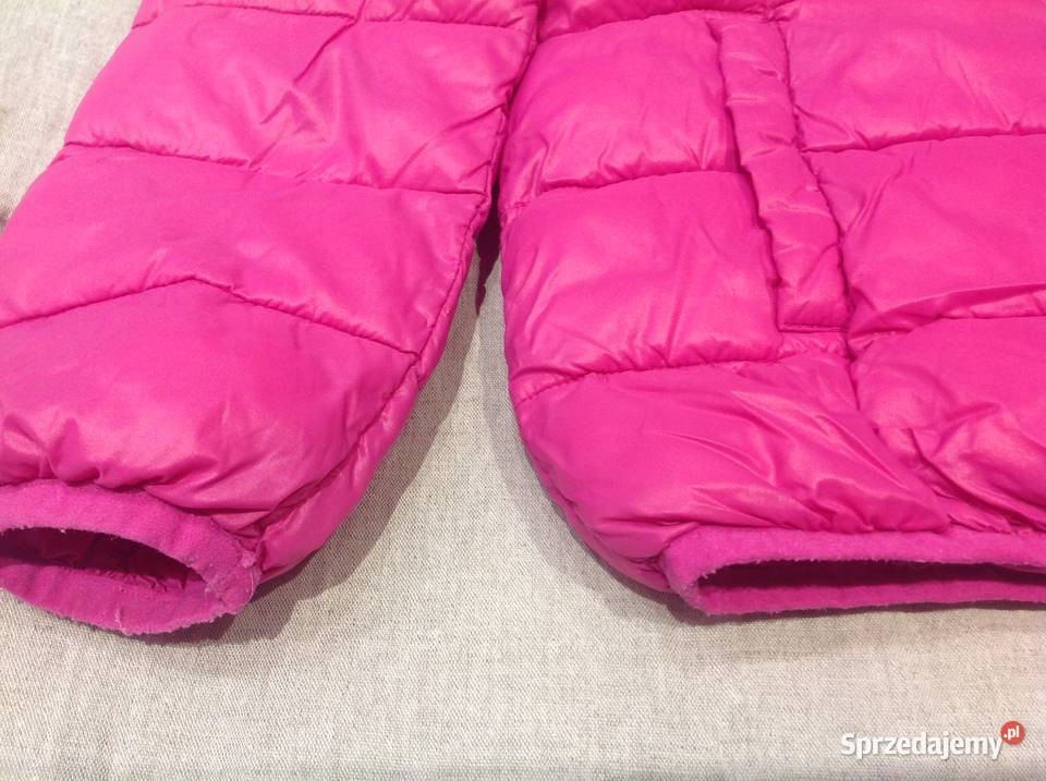 Kurtka Różowa Puchowa Benetton na 130 Nowa Sól