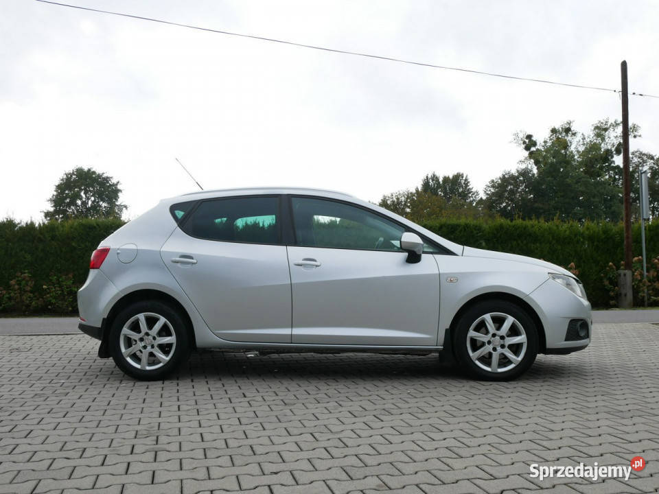 Seat Ibiza 16 TDI CR 90 Eu5 1 Wł 13 lat IV 2008 srebrny śląskie Goczałkowice-Zdrój