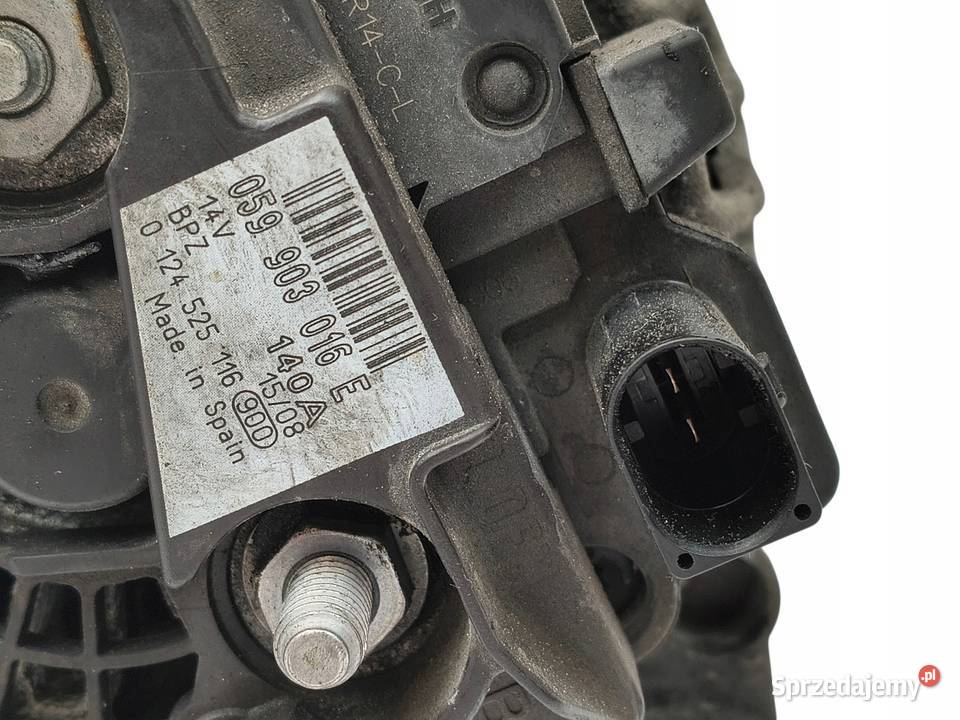 ALTERNATOR Audi A4 B8 A5 A6 C6 20 TDI 059903016E Układ elektryczny, zapłon Chełm sprzedam