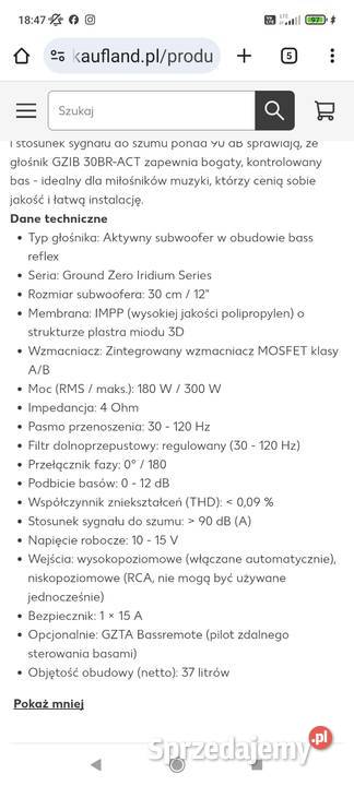 Subwoofer Ground Zero