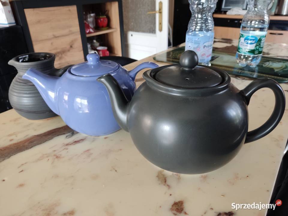 kolekcja oryginalnej ceramiki imbryki dzbanki Gorzów Wielkopolski