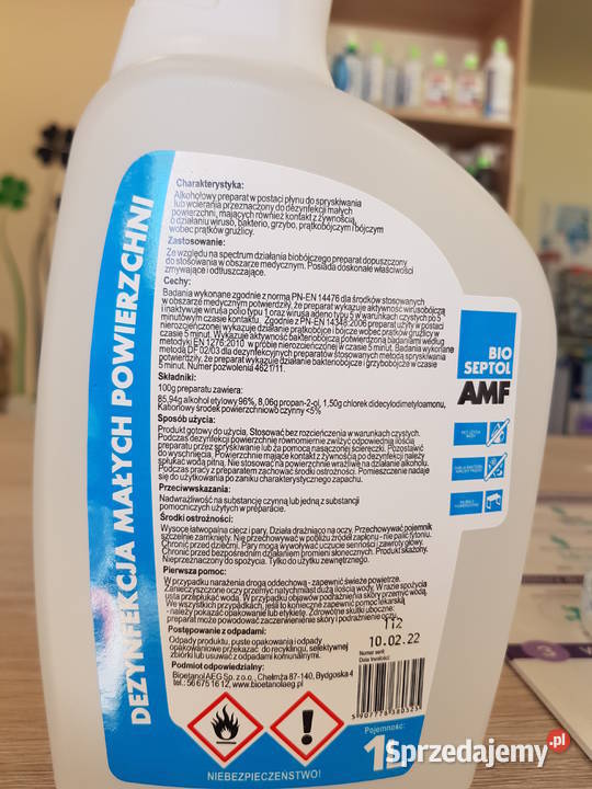 Bioetanol Bioseptol AMF 1L płyn do dezynfekcji Kielce