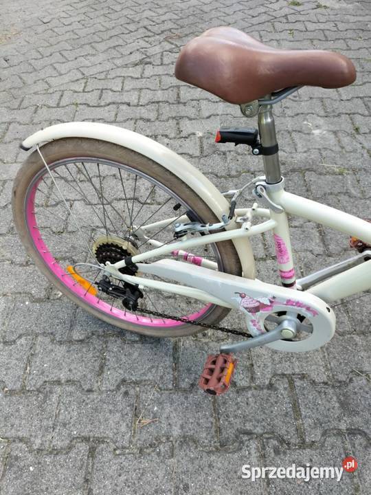 Rower dziecięcy BTWIN 24 Beżowy 100 sprawny Jaworzno