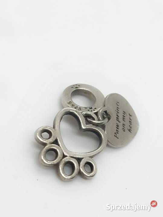 Srebrna zawieszka charms pr 925 205g Łapka Charmsy i beadsy Elbląg
