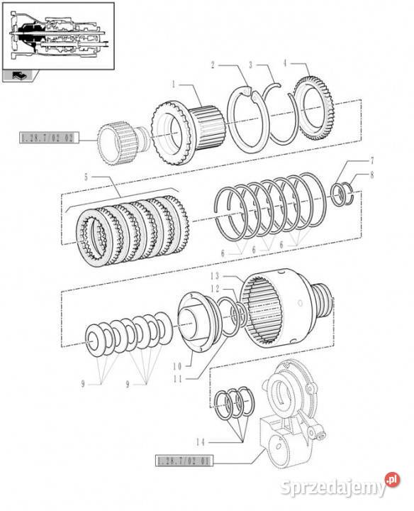 Holland T6010 T6090 Obudowa sprzęgła 5179509 Pozostałe