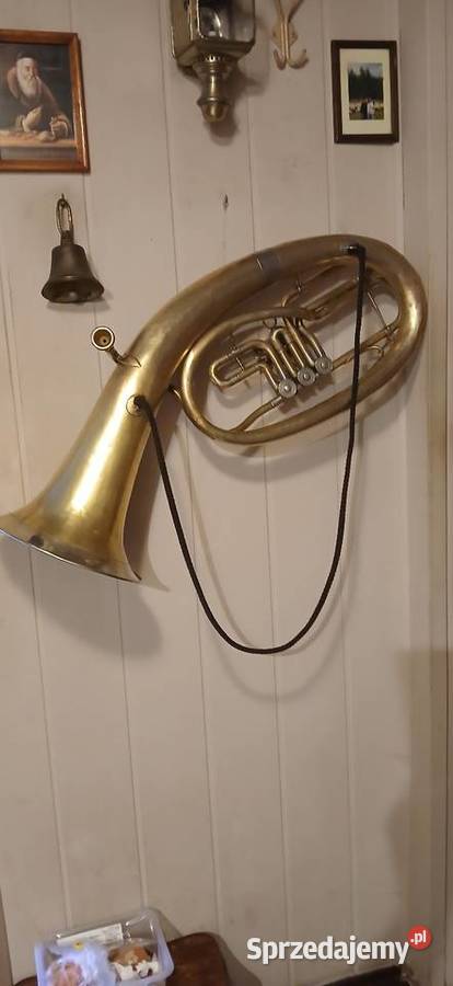 Stary instrument Sakshorn blaszane Kraków