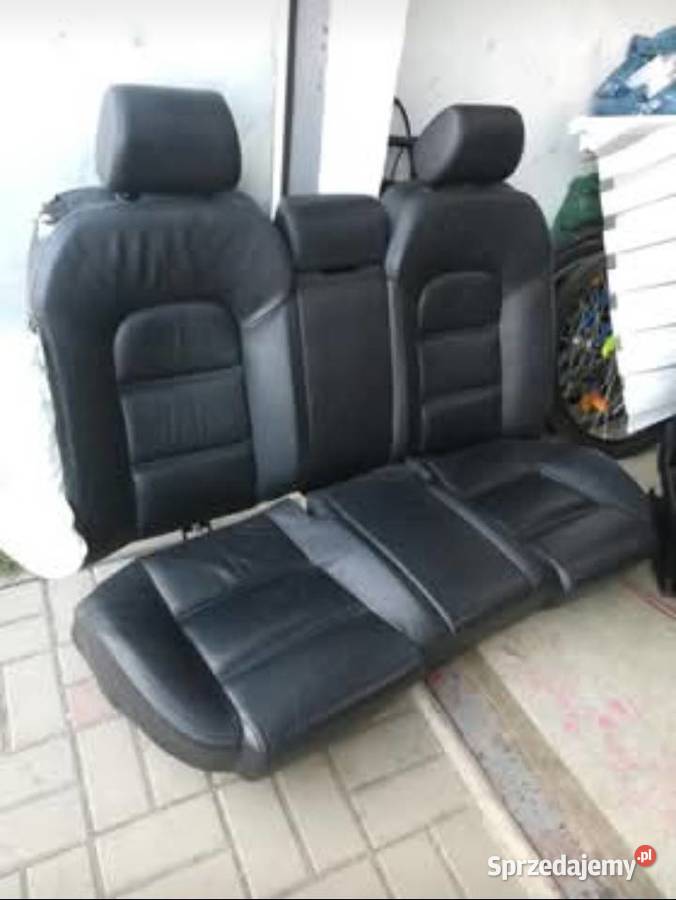 Siedzenia skórzane czarne AUDI A8 D3 przedlift Fotele i kanapy Złotoryja sprzedam