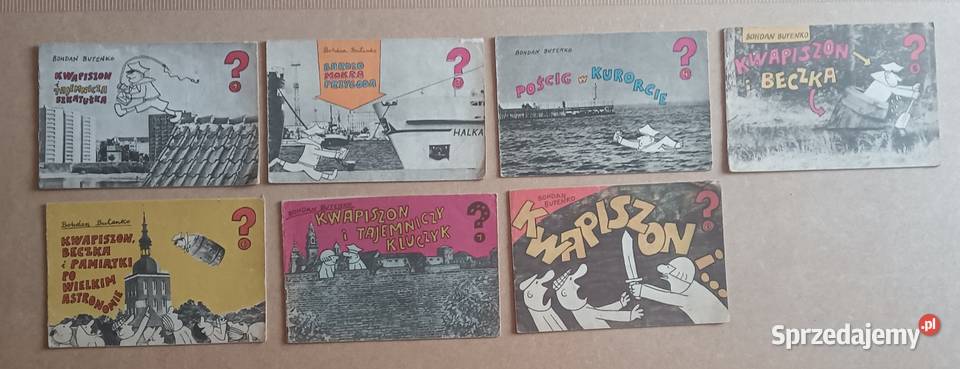 Stary komiks Kwapiszon Butenko siedem numerów Rok wydania 1976 Katowice