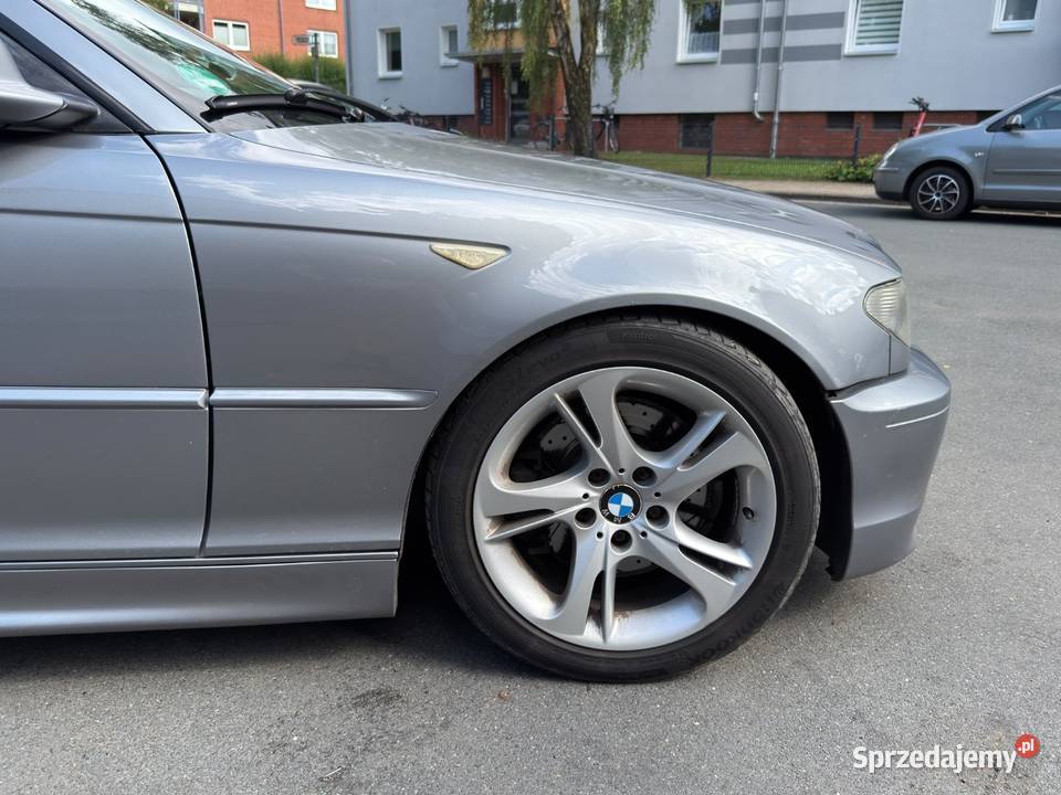BMW E46 Coupe 330CD Silbergrau Metalic 250 Rok produkcji 2003 Brzeziny