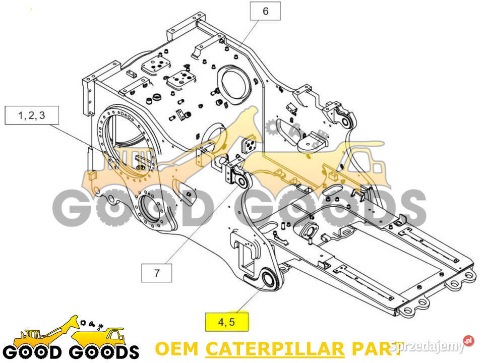 CATERPILLAR ŁOŻYSKO PRZEGUBOWE 1078126 1078126 Części do maszyn budowlanych Władysławów