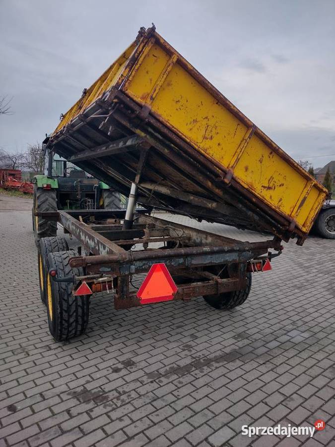Przyczepa rolnicza tandem budowlana 8 ton Sośno